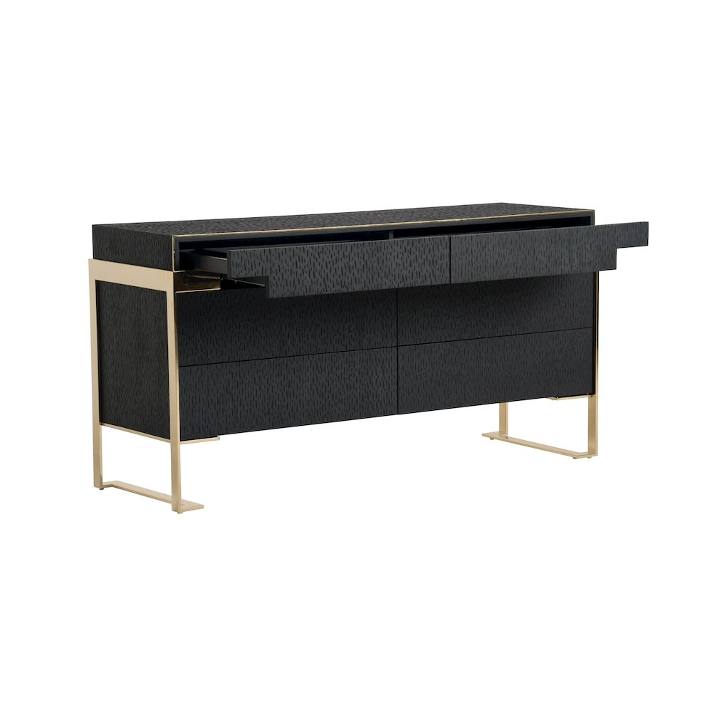 Modrest Rothsay - Modern Wenge + Gold Dresser. Picture 6