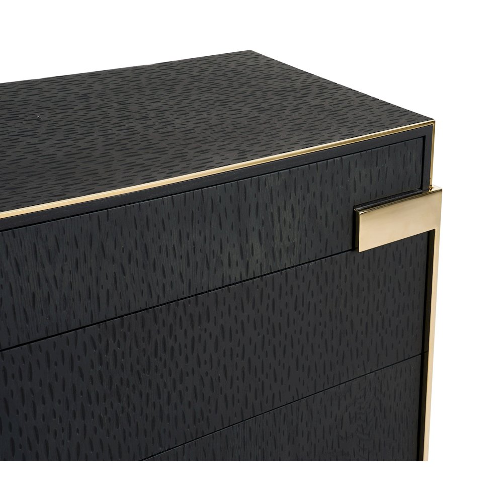 Modrest Rothsay - Modern Wenge + Gold Dresser. Picture 11