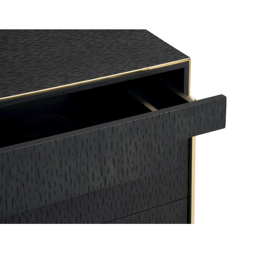 Modrest Rothsay - Modern Wenge + Gold Dresser. Picture 12