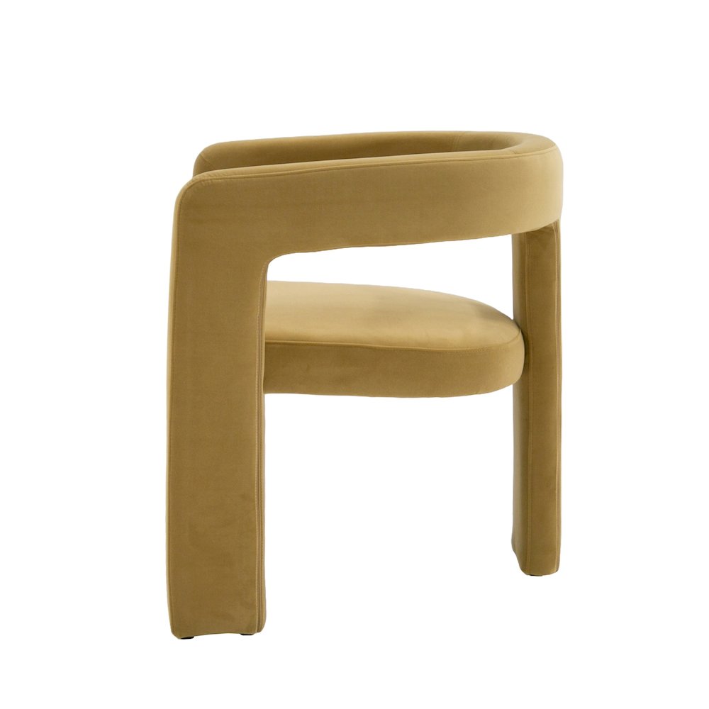 Modrest Cherish - Modern Tan Fabric Dining Chair. Picture 4