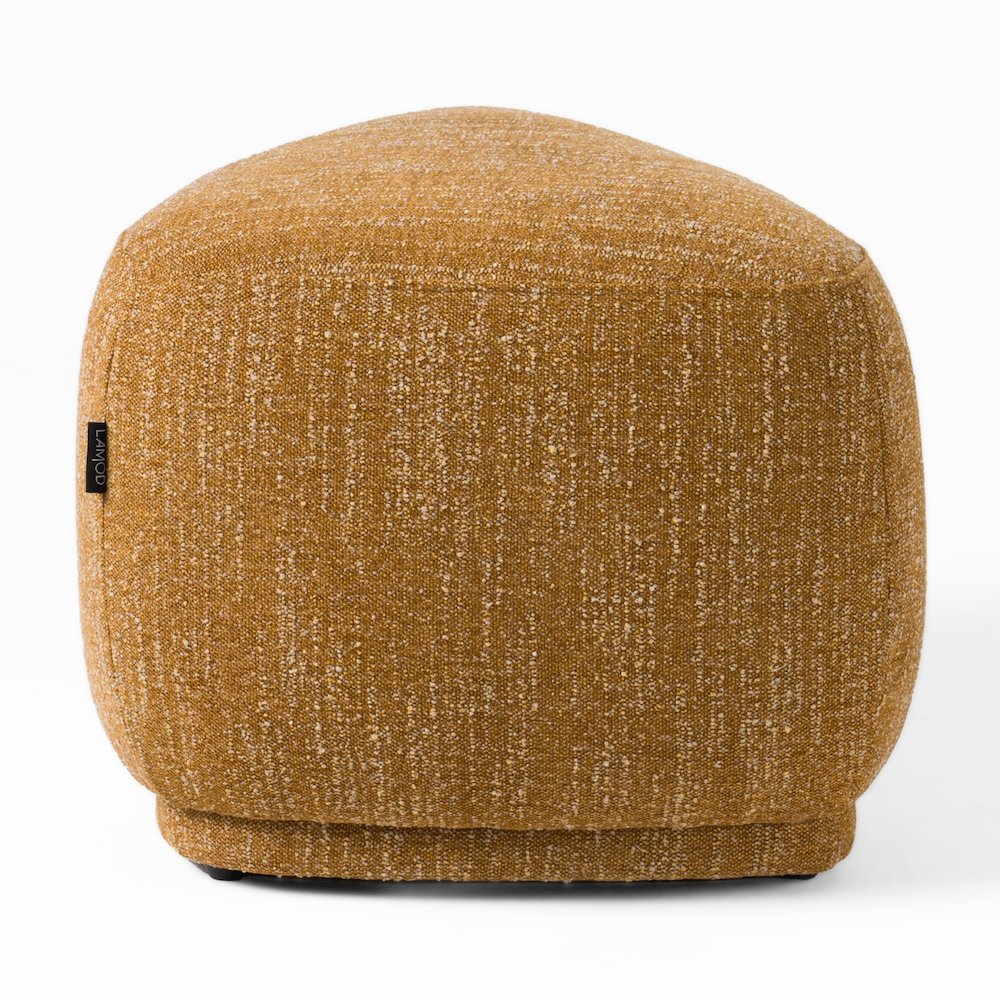 Kinsey - Modern Mustard Small River Rock Ottoman. Picture 7