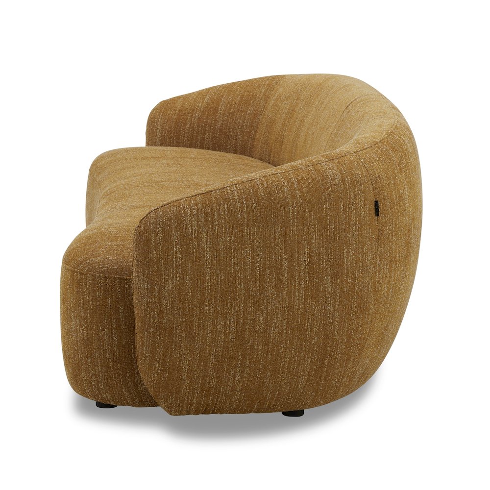 Divani Casa Norris - Modern Mustard Fabric Sofa. Picture 3