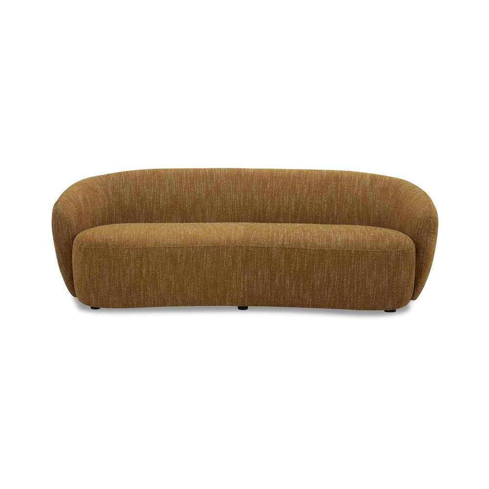 Divani Casa Norris - Modern Mustard Fabric Sofa. Picture 1