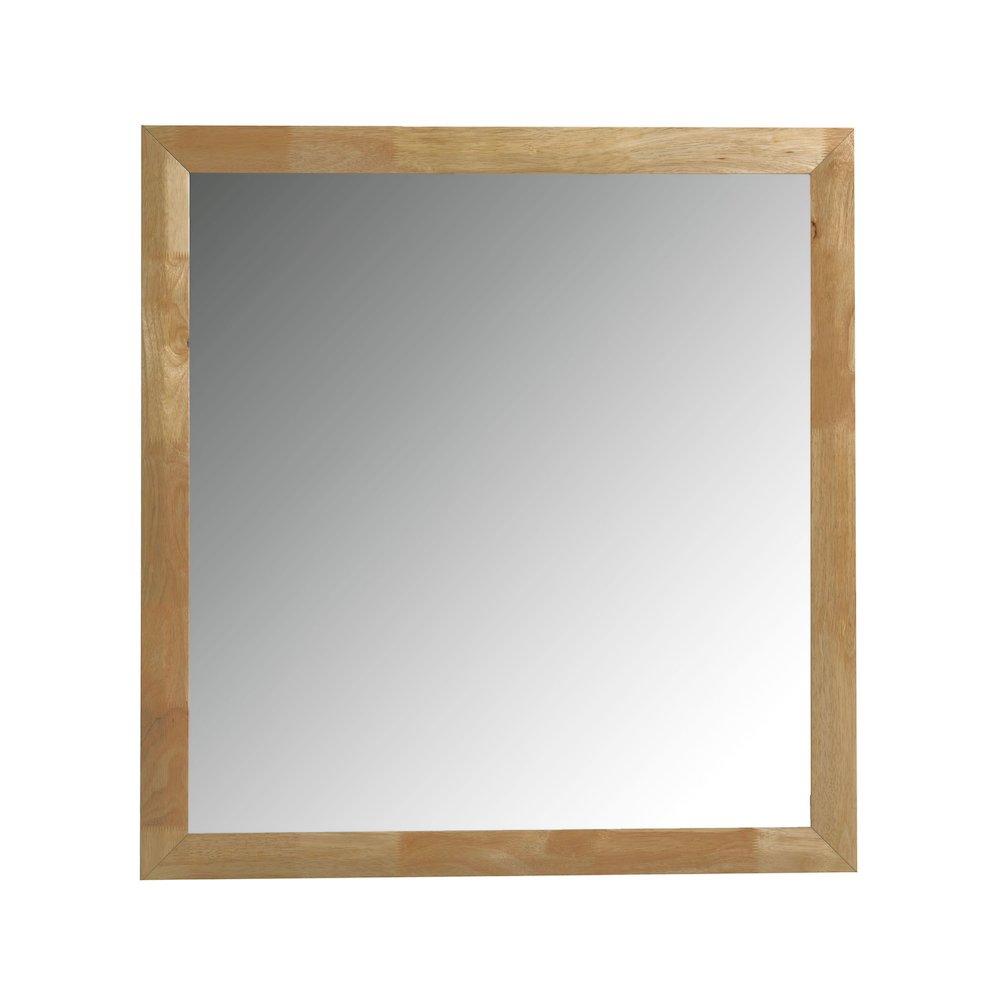 Nova Domus Santa Barbara - Modern Natural Rectangular Mirror. Picture 1