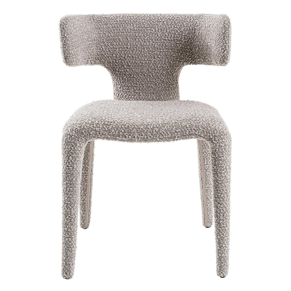 Saehee - Modern Light Grey Fabric Dining Chair. Picture 2
