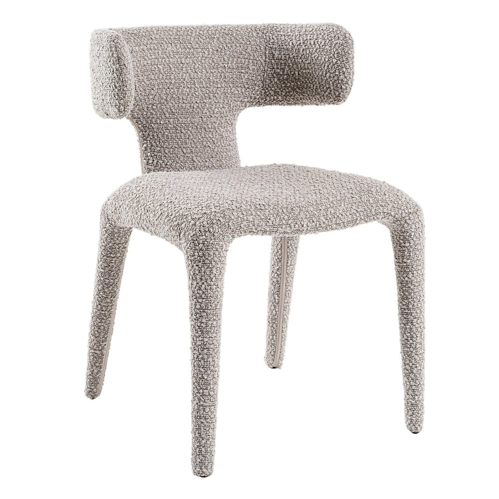 Saehee - Modern Light Grey Fabric Dining Chair. Picture 1