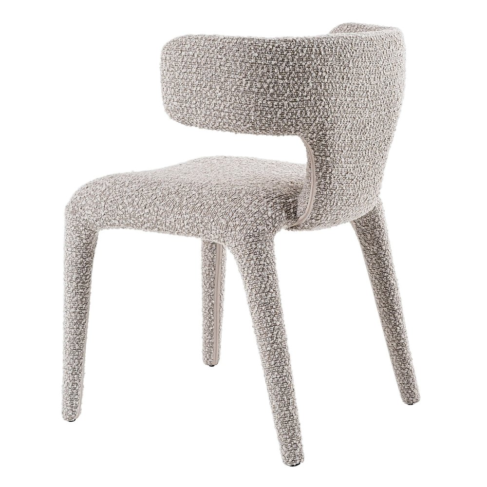 Saehee - Modern Light Grey Fabric Dining Chair. Picture 6