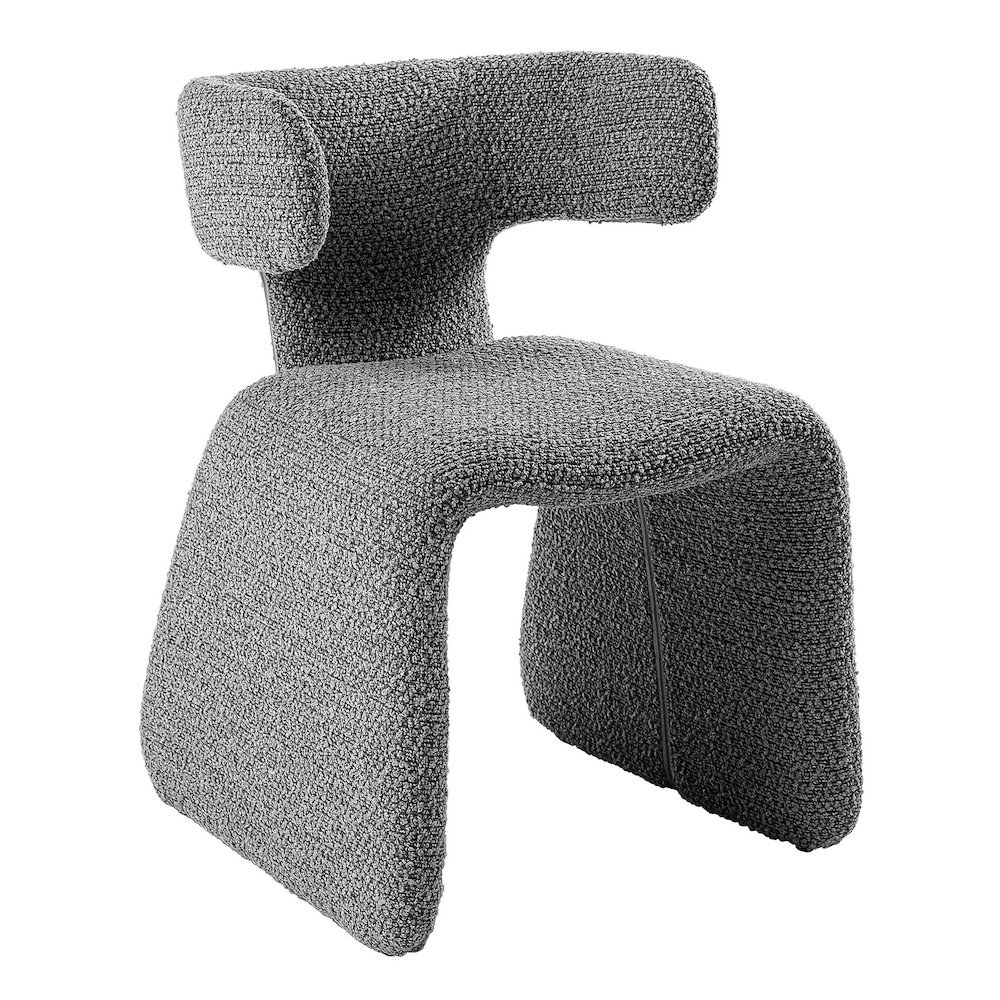 Bergman - Modern Light Grey Fabric Dining Chair. Picture 1