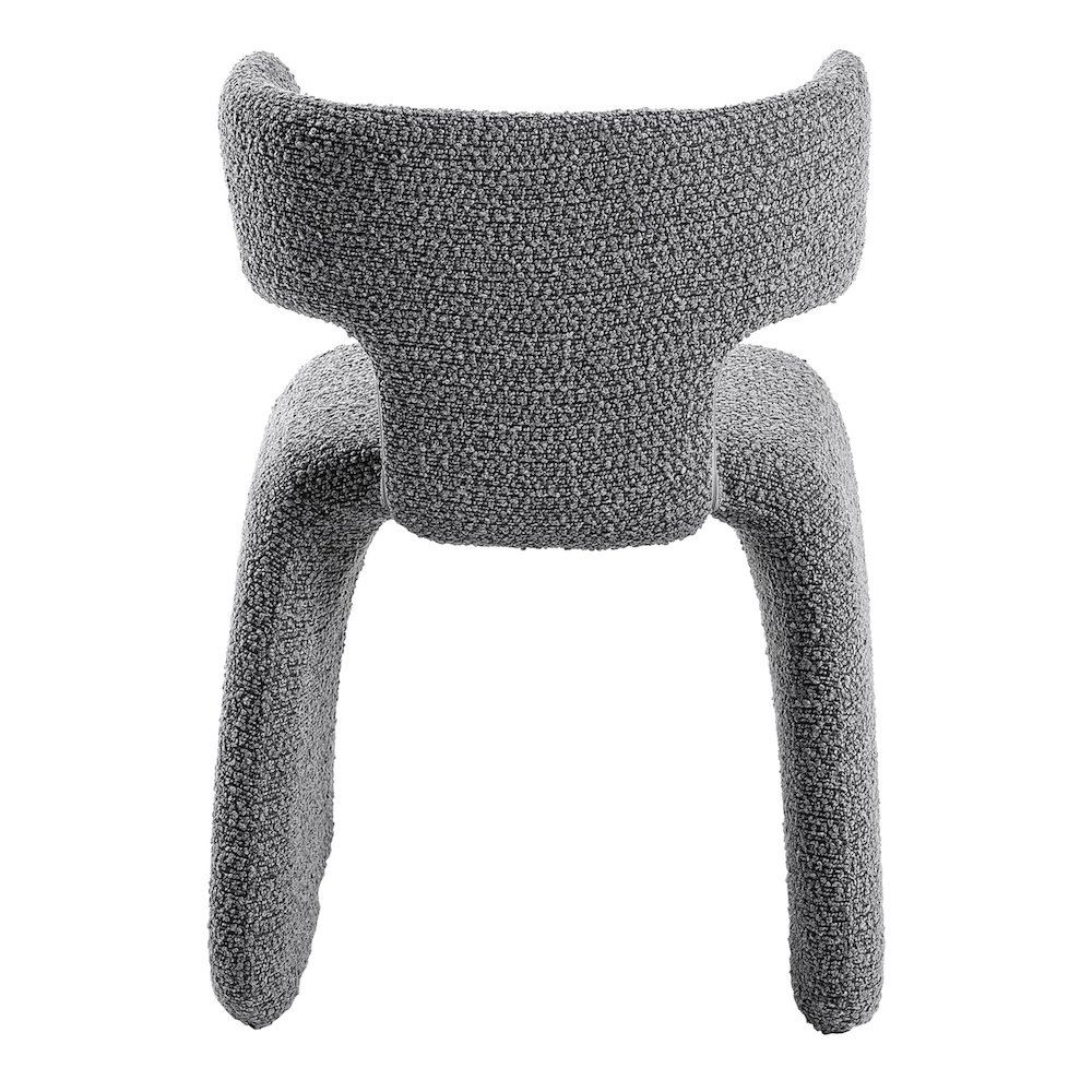 Bergman - Modern Light Grey Fabric Dining Chair. Picture 4
