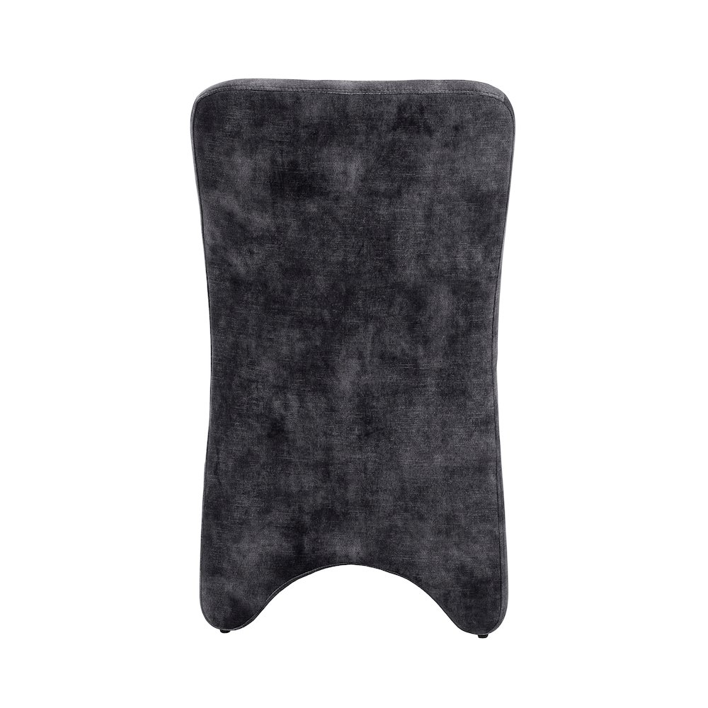 Modrest Ditka - Modern Grey Velvet Dining Chair (Set of 2). Picture 10