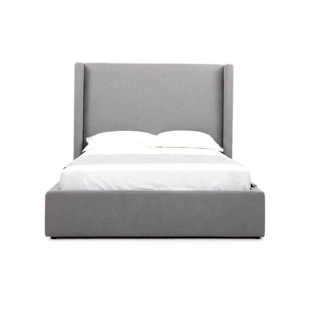 Modrest Byrne - Queen Modern Grey Bed. Picture 1