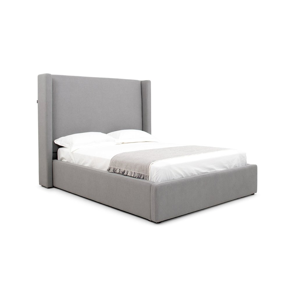 Modrest Byrne - Queen Modern Grey Bed. Picture 7