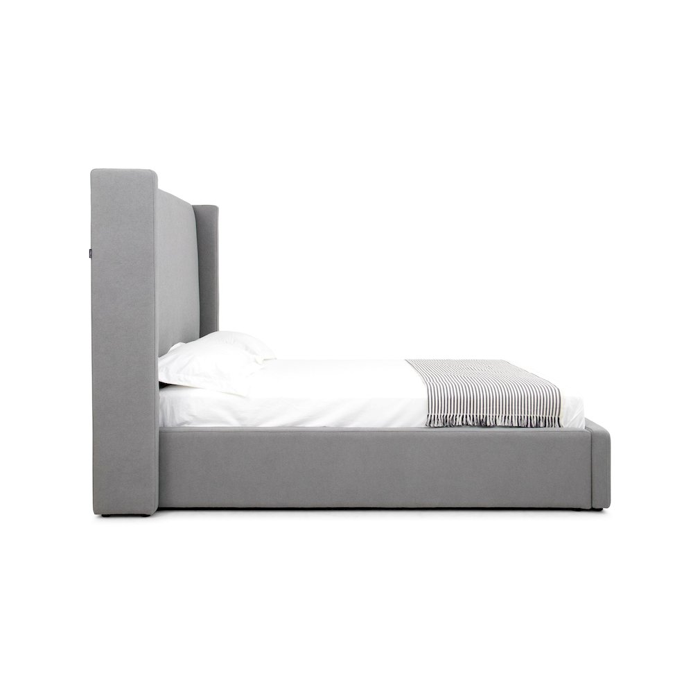 Modrest Byrne - Queen Modern Grey Bed. Picture 8