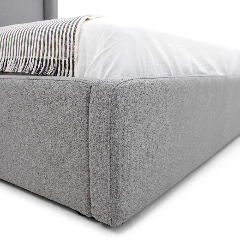 Modrest Byrne - Queen Modern Grey Bed. Picture 3