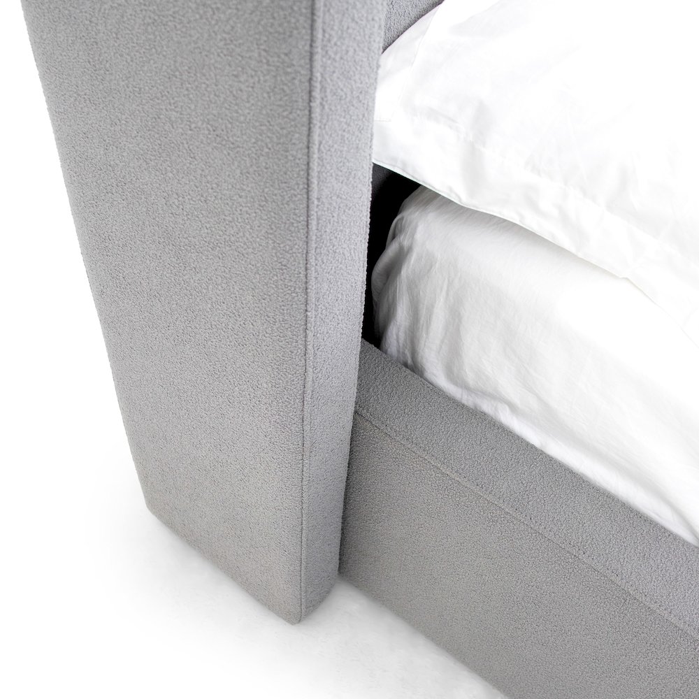 Modrest Byrne - Queen Modern Grey Bed. Picture 4