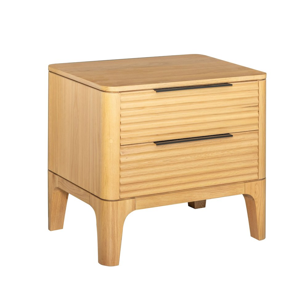 Seattle - Modern Natural Oak Nightstand. Picture 2
