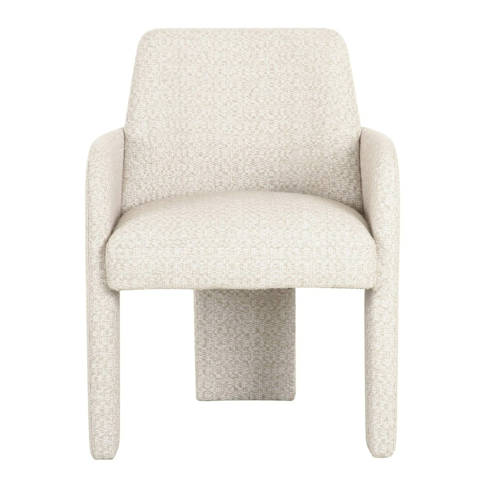 Cando - Modern Beige Fabric Dining Chair. Picture 2