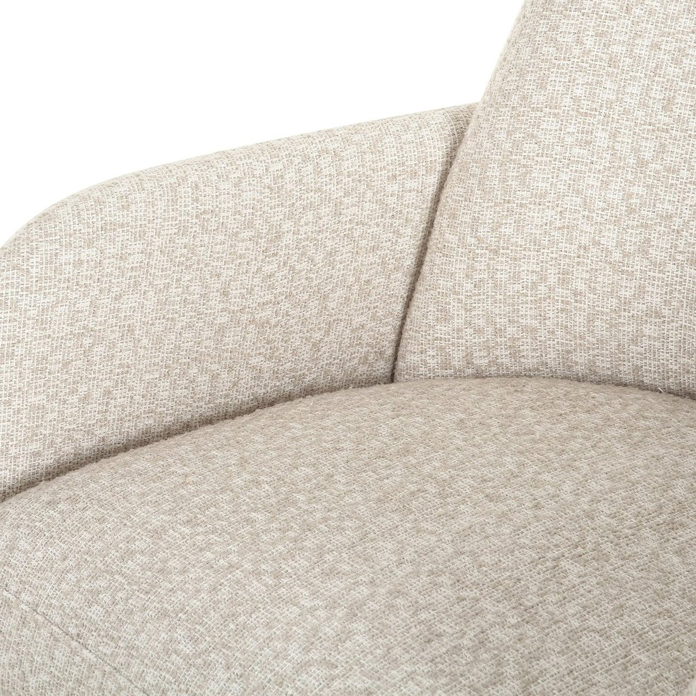 Cando - Modern Beige Fabric Dining Chair. Picture 6