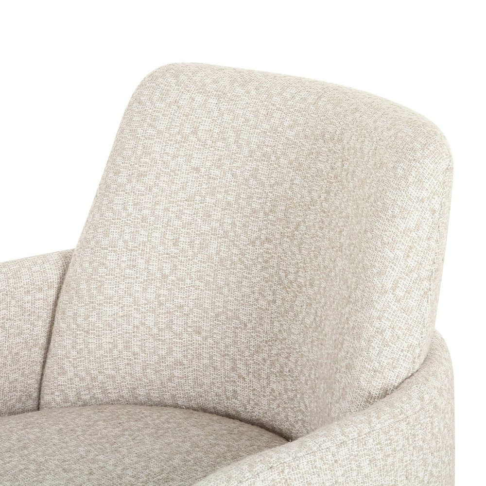 Cando - Modern Beige Fabric Dining Chair. Picture 5