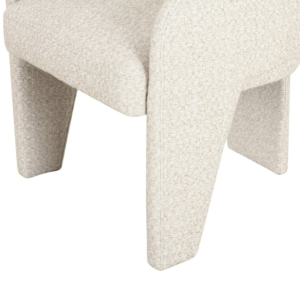 Cando - Modern Beige Fabric Dining Chair. Picture 8
