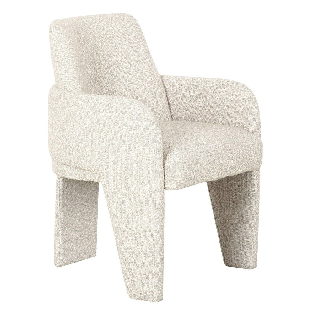 Cando - Modern Beige Fabric Dining Chair. Picture 1