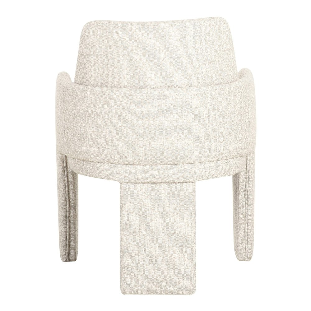 Cando - Modern Beige Fabric Dining Chair. Picture 4
