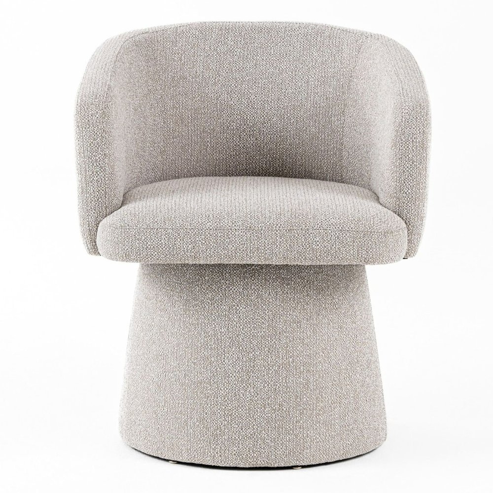 Linton - Modern Light Grey Fabric Dining Chair. Picture 2