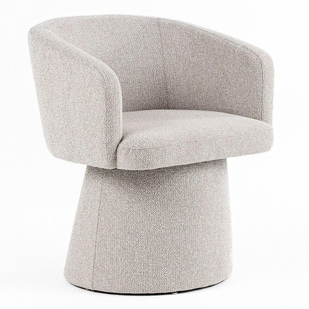 Linton - Modern Light Grey Fabric Dining Chair. Picture 1