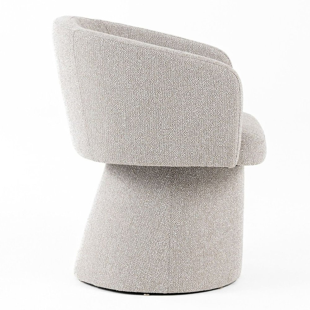 Linton - Modern Light Grey Fabric Dining Chair. Picture 3