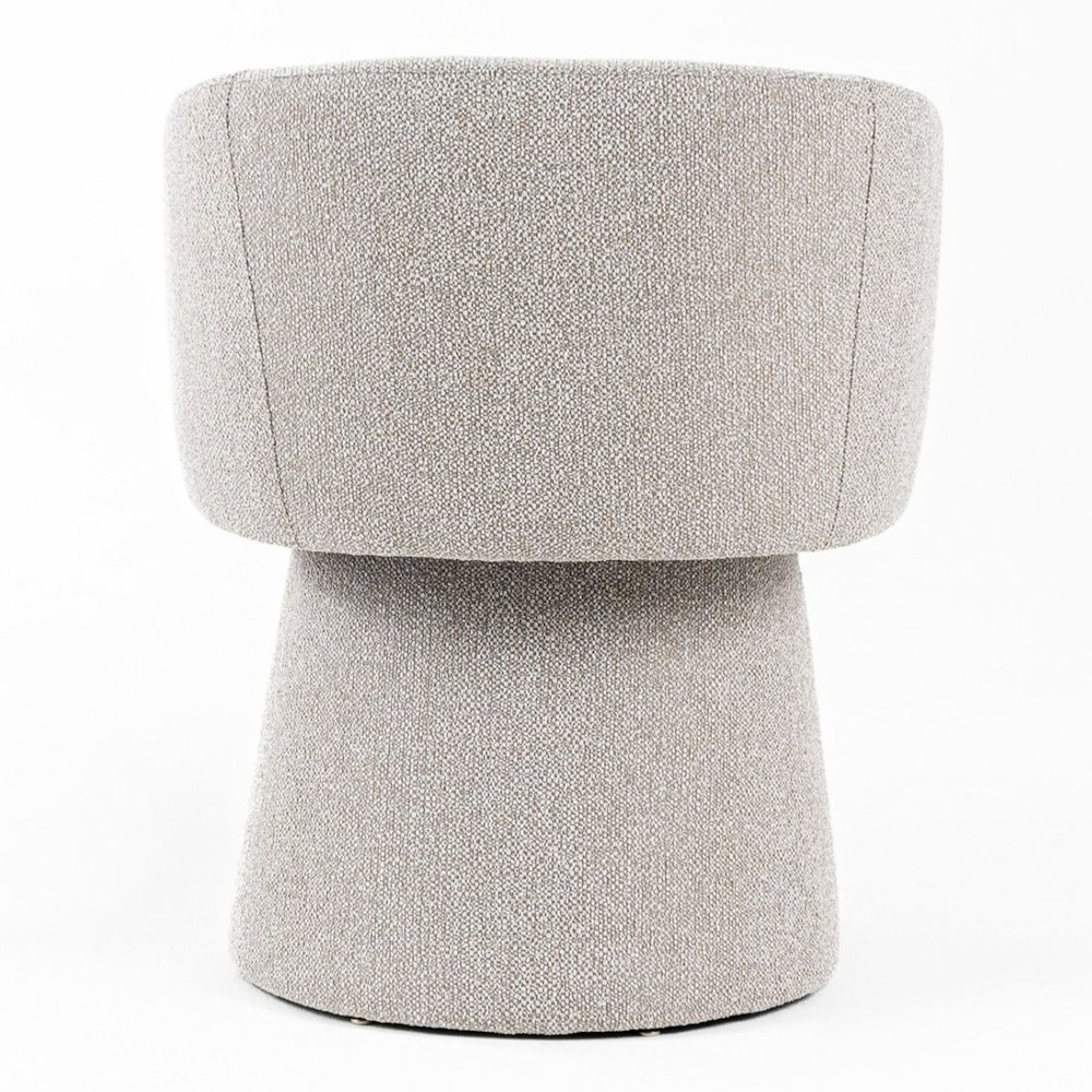 Linton - Modern Light Grey Fabric Dining Chair. Picture 4