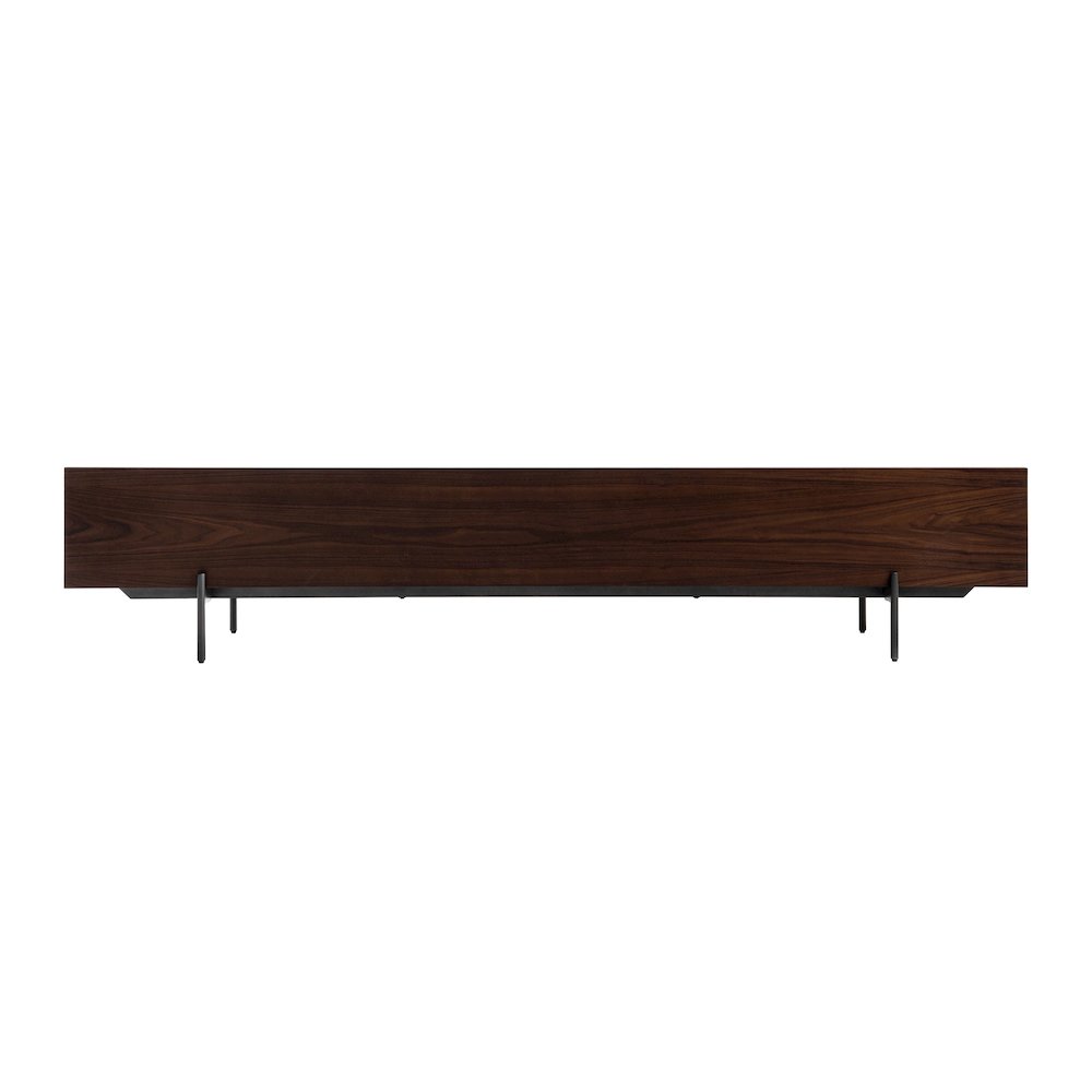 Modrest Colima - Modern Matte Beige + Walnut TV Stand. Picture 7
