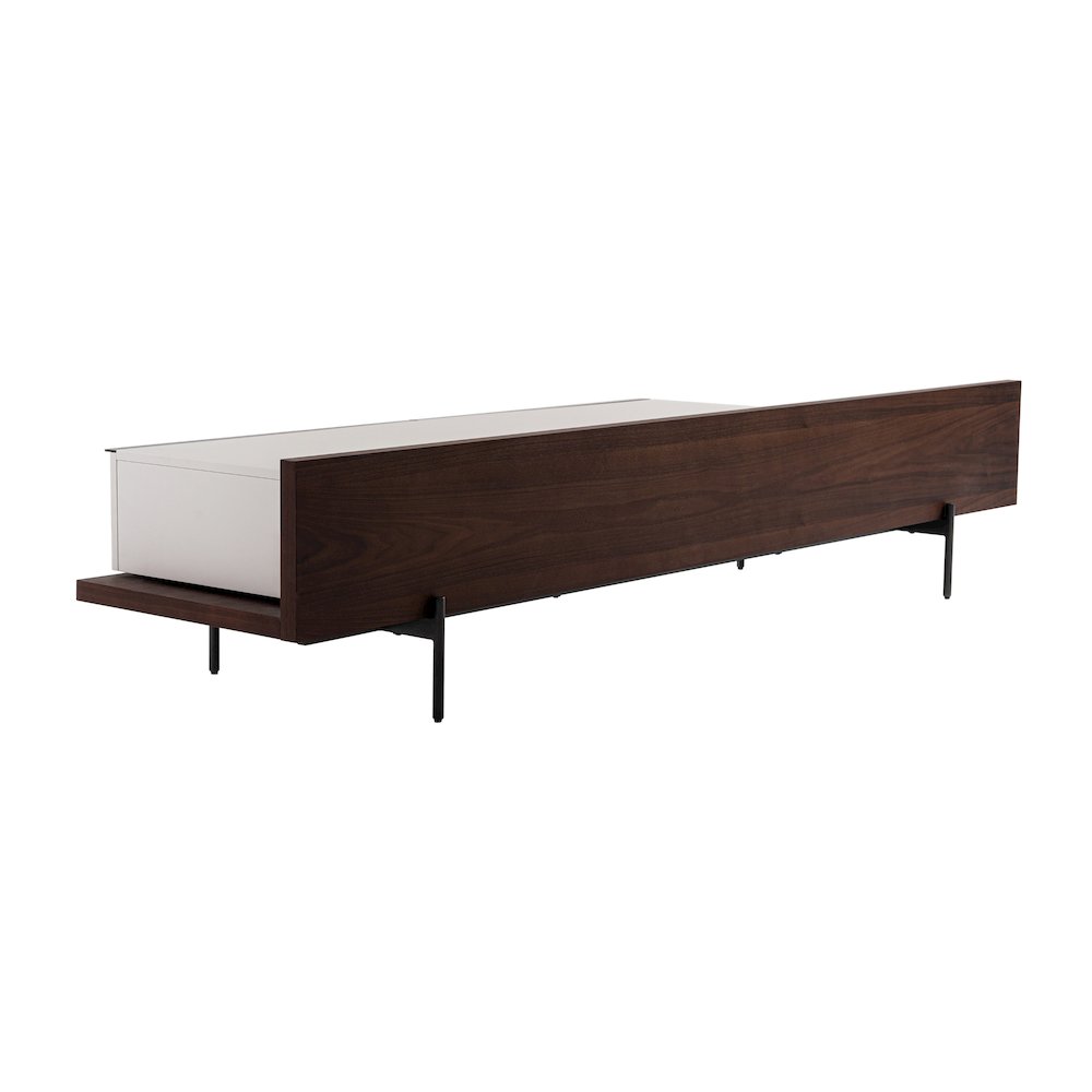 Modrest Colima - Modern Matte Beige + Walnut TV Stand. Picture 6