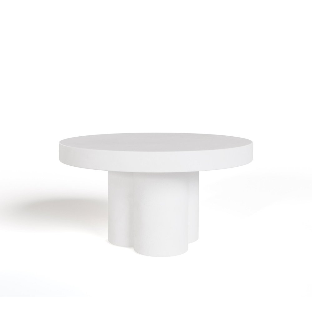 Modrest Bruni - Modern White Concrete Coffee Table. Picture 4