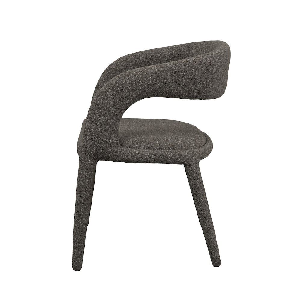 Modrest Faerron - Modern Grey Fabric Dining Chair. Picture 4