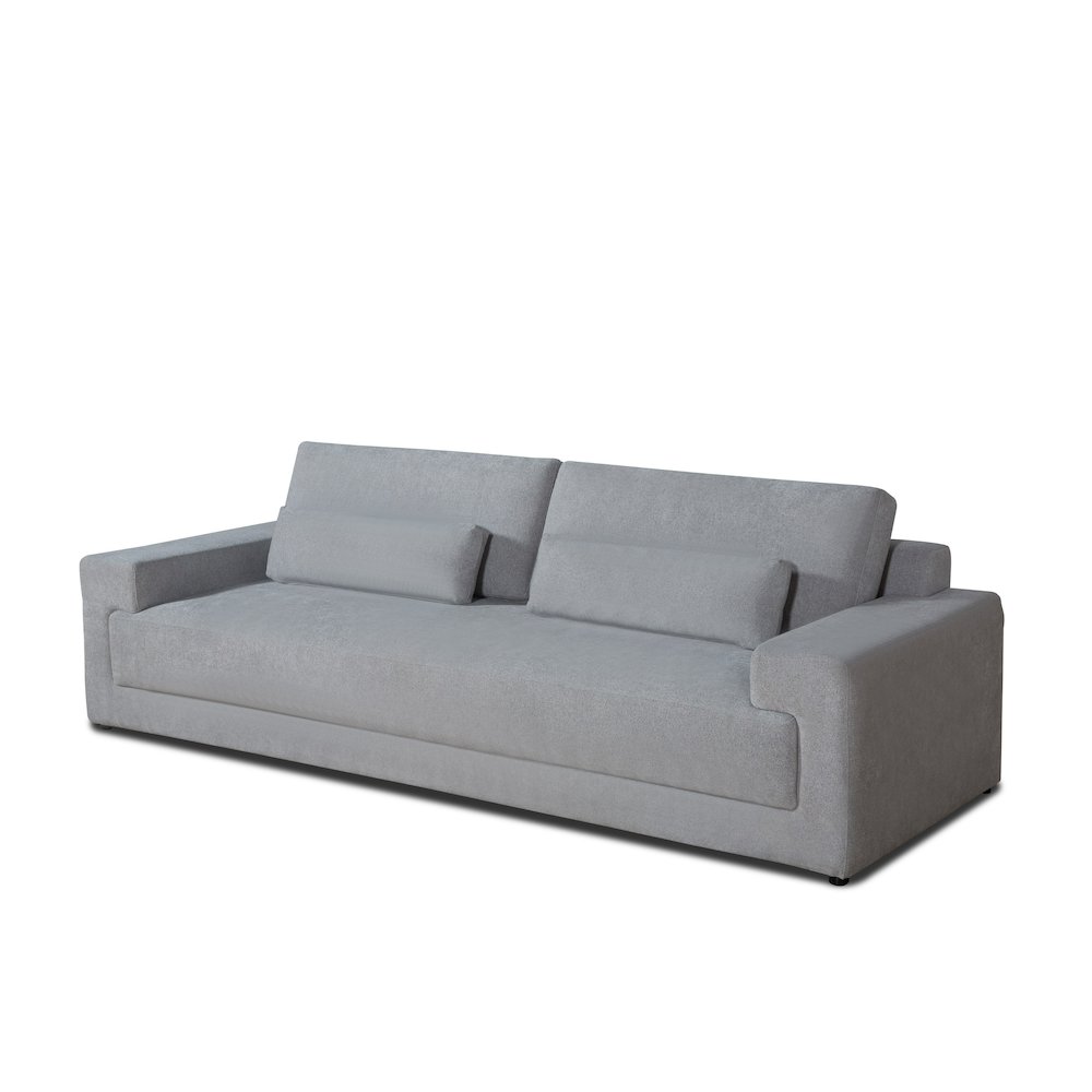 Divani Casa Loki - Modern Grey Fabric 4-Seat Sofa. Picture 2