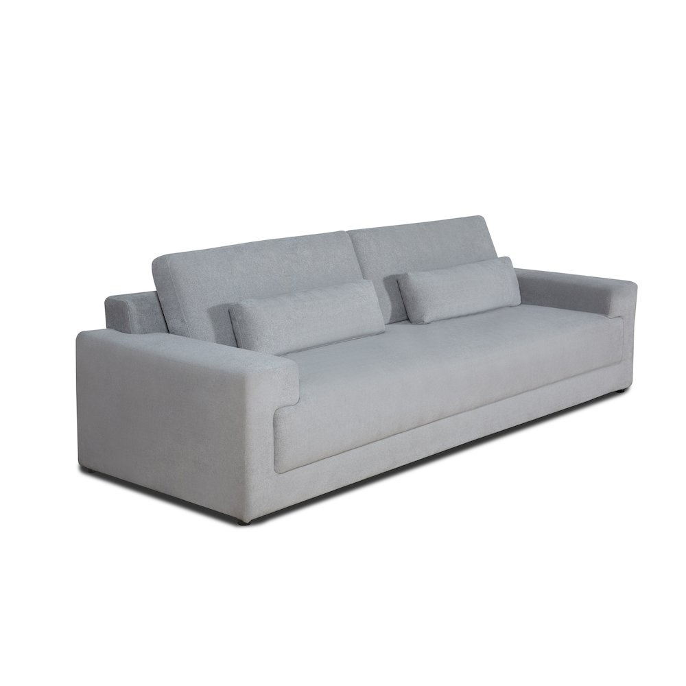 Divani Casa Loki - Modern Grey Fabric 4-Seat Sofa. Picture 3