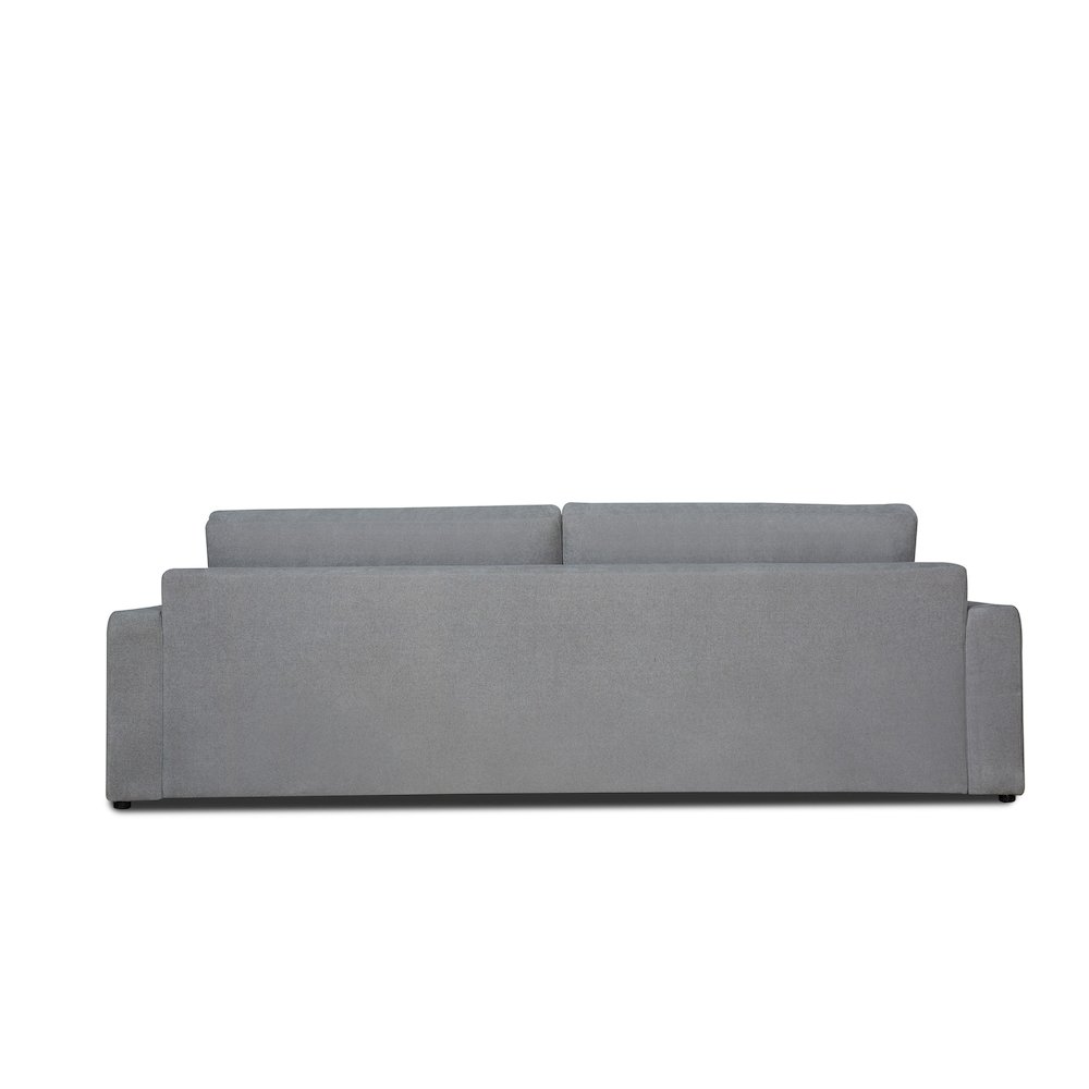 Divani Casa Loki - Modern Grey Fabric 4-Seat Sofa. Picture 4