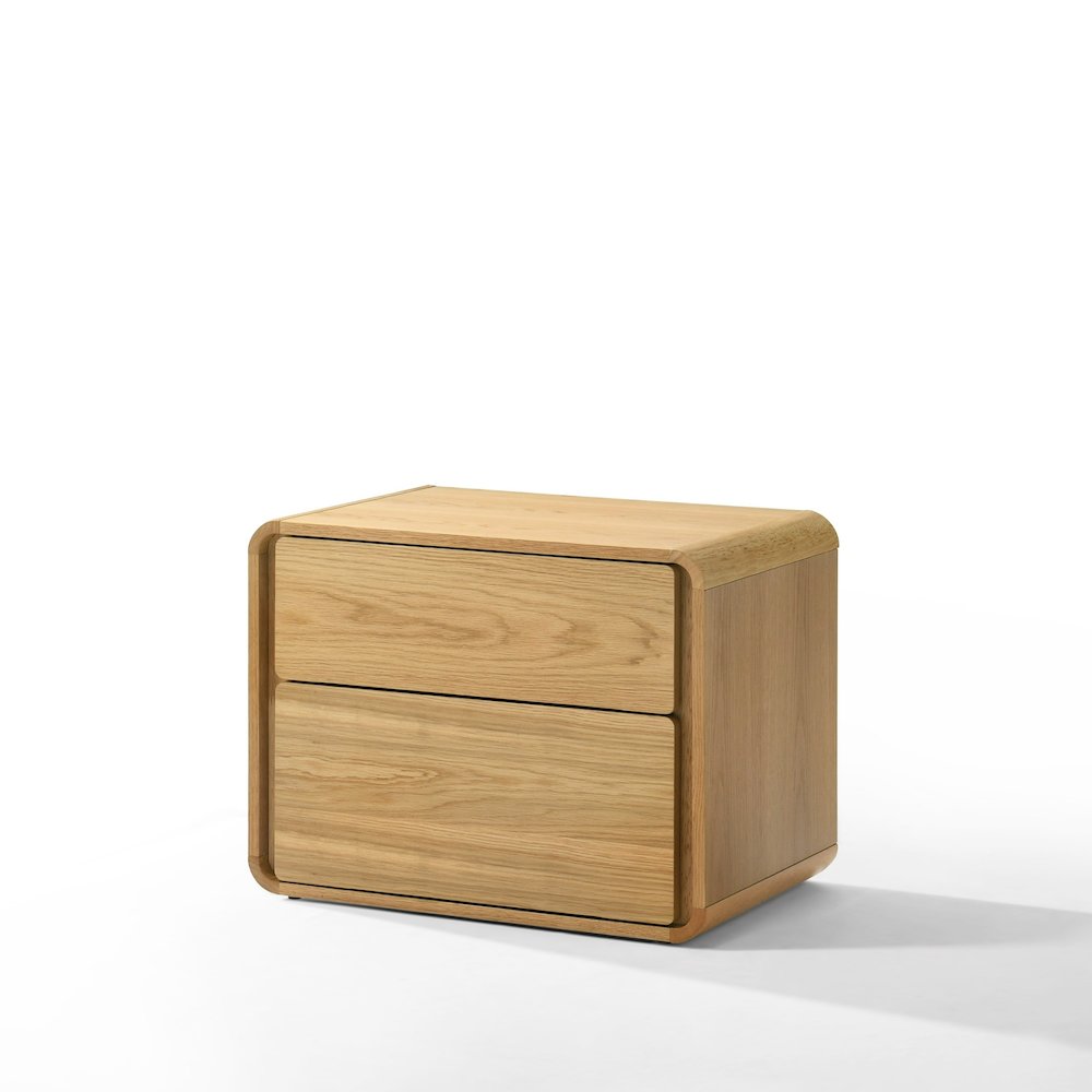 Modrest Dustin - Modern Natural Oak Nightstand. Picture 2