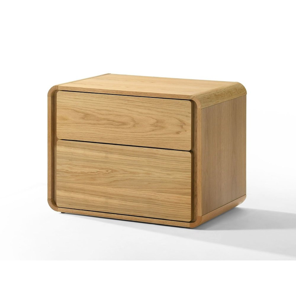 Modrest Dustin - Modern Natural Oak Nightstand. Picture 5