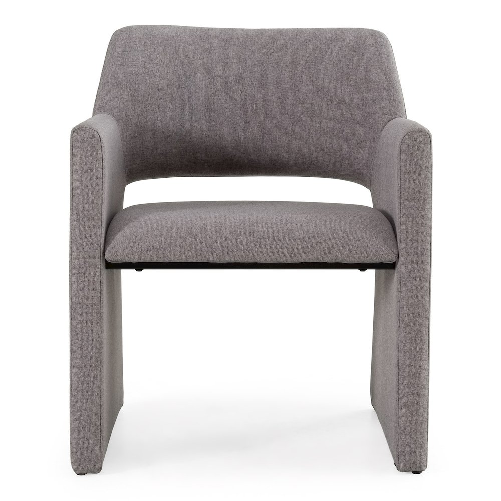 Lasara - Modern Grey Fabric Dining Chair. Picture 2