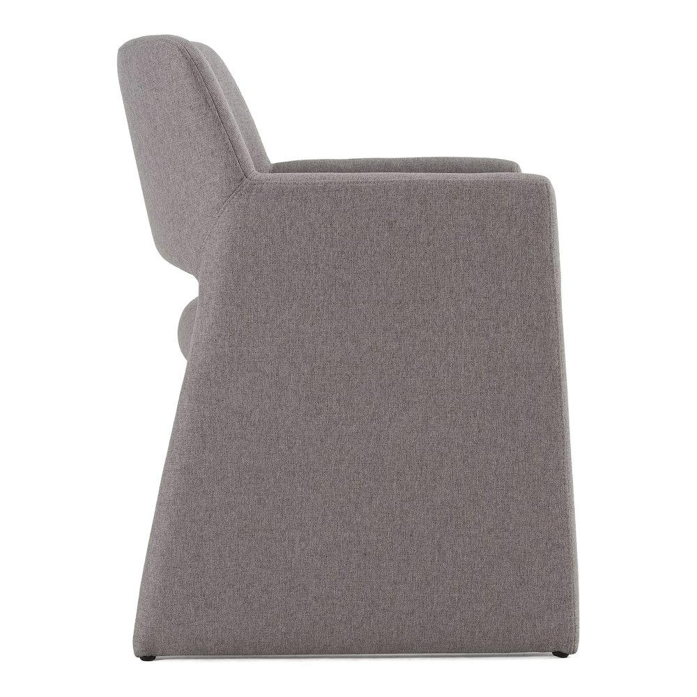 Lasara - Modern Grey Fabric Dining Chair. Picture 3