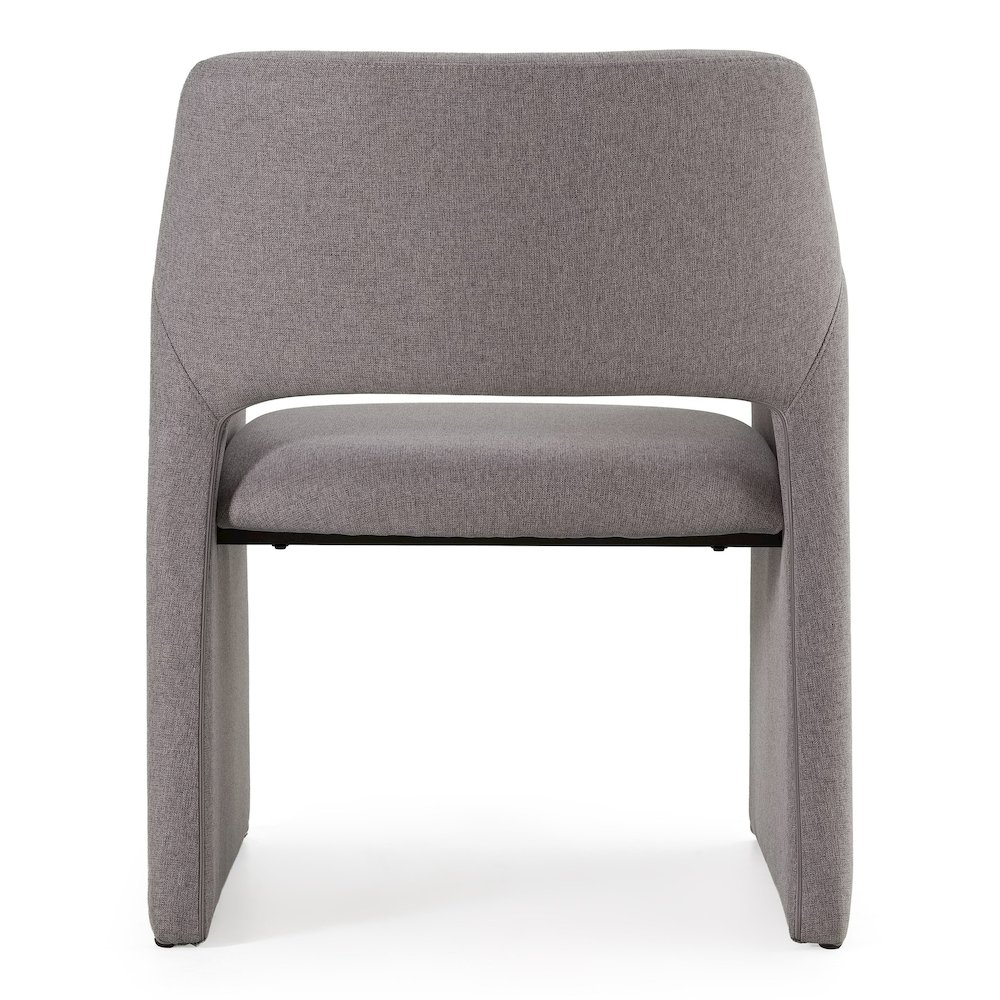 Lasara - Modern Grey Fabric Dining Chair. Picture 4
