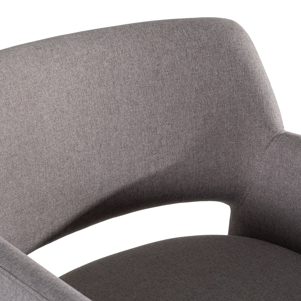 Lasara - Modern Grey Fabric Dining Chair. Picture 6