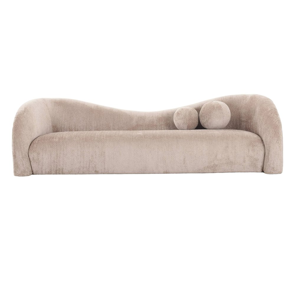 Divani Casa Calico - Contemporary Beige Fabric 4-Seat Sofa. Picture 1
