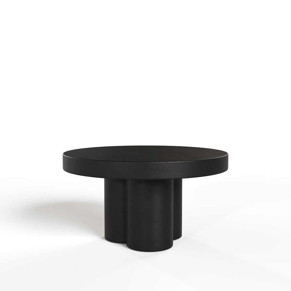 Modrest Bruni - Modern Black Concrete Coffee Table. Picture 3