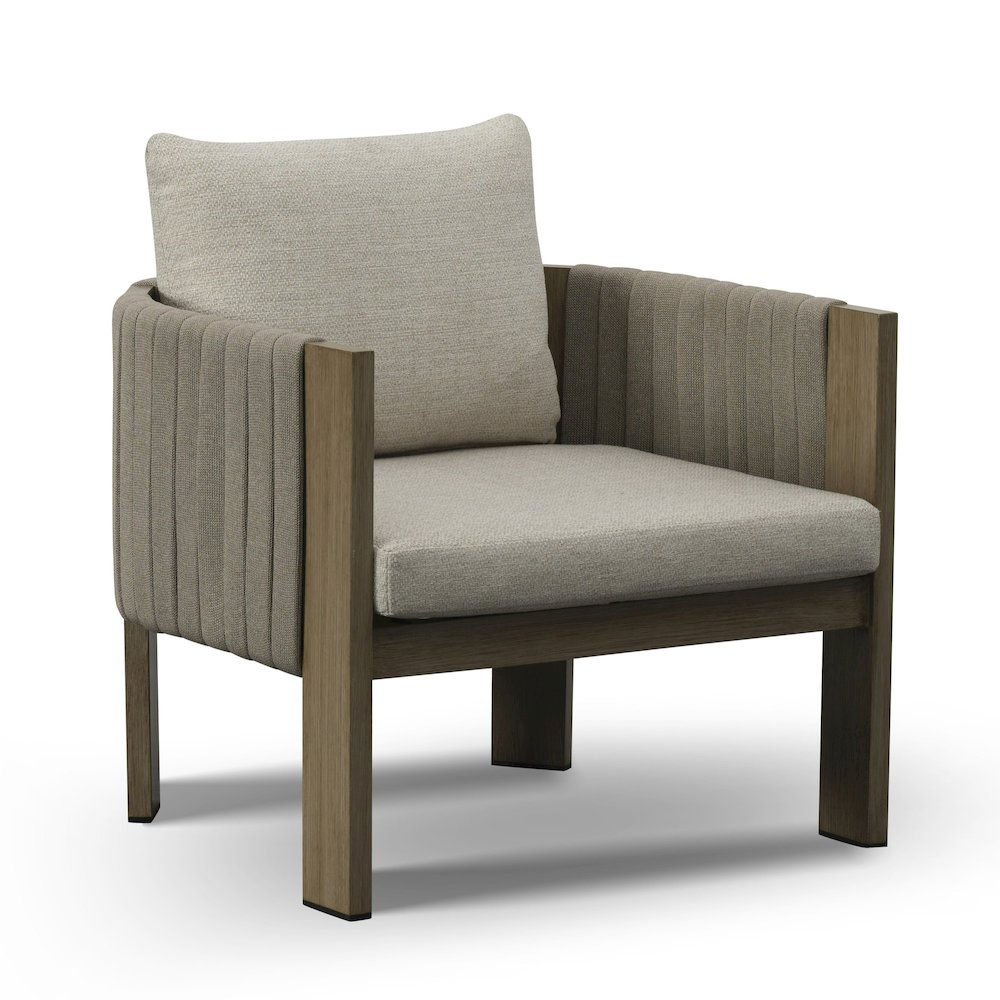 Renava Salvora - Outdoor Beige Fabric & Grey Rope Sofa Set. Picture 4