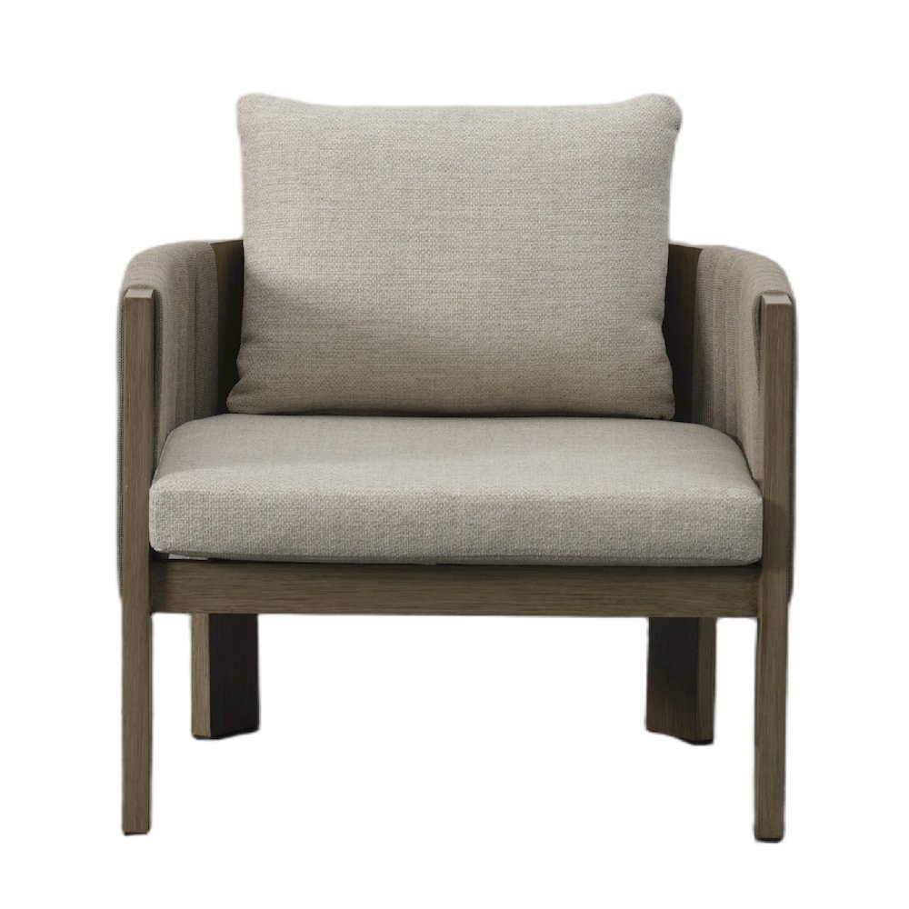 Renava Salvora - Outdoor Beige Fabric & Grey Rope Sofa Set. Picture 5