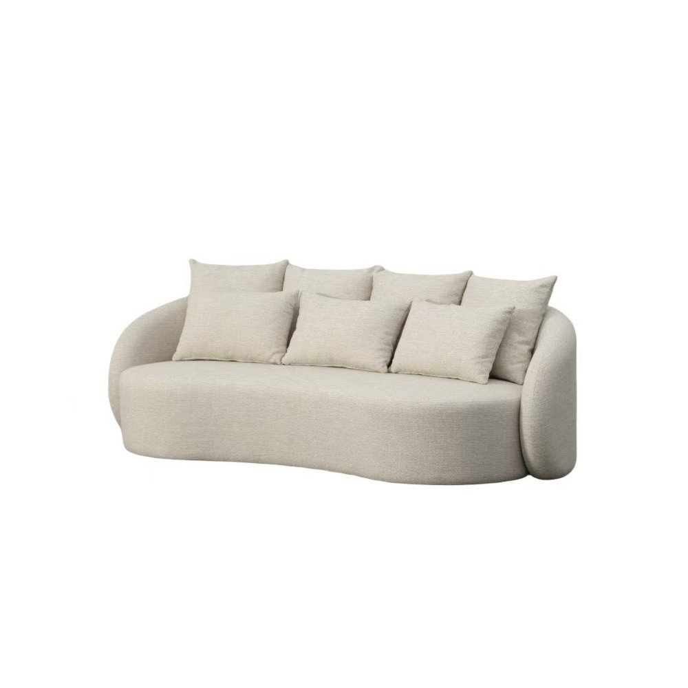 Renava Tabarca - Outdoor Beige Fabric 3 Seat Sofa. Picture 2