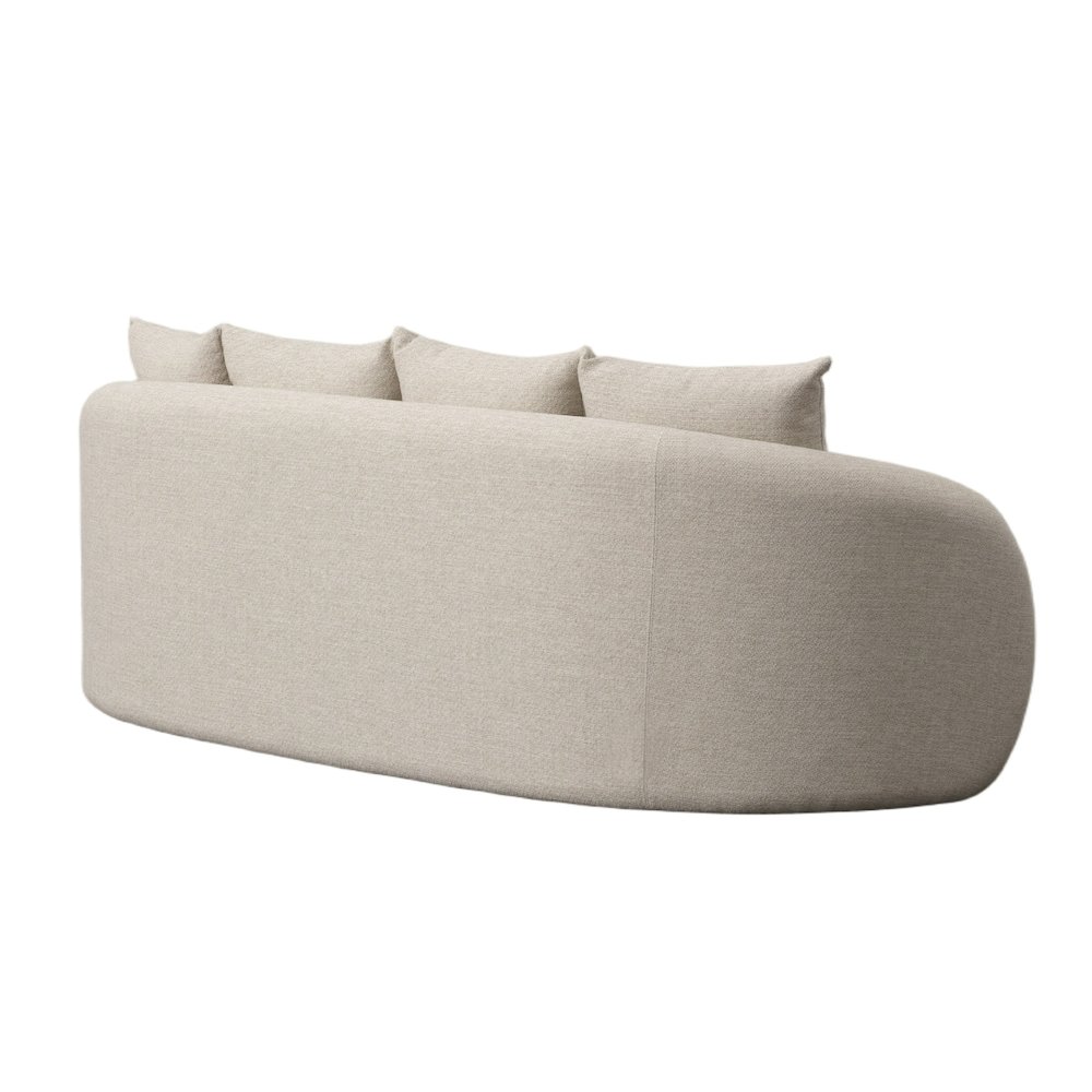 Renava Tabarca - Outdoor Beige Fabric 3 Seat Sofa. Picture 5