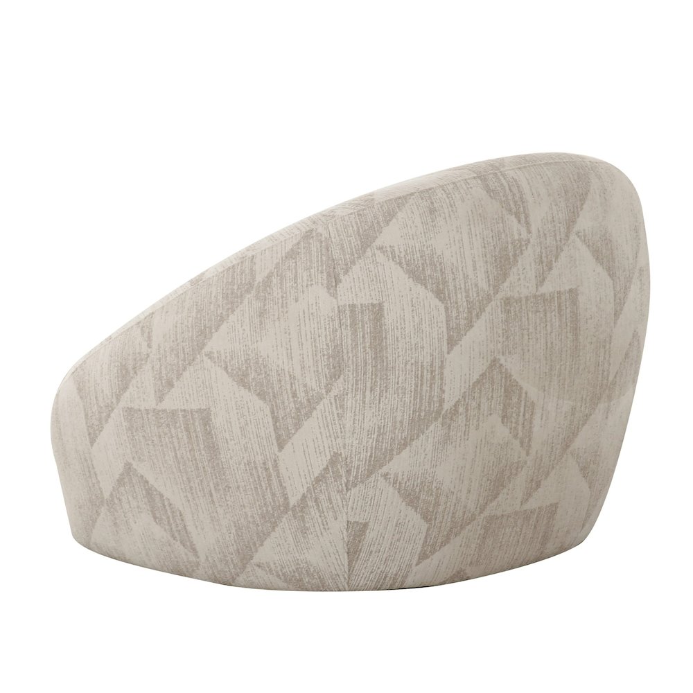 Divani Casa Gentle - Modern Beige Pattern Fabric Accent Chair. Picture 3